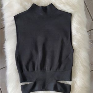 Zara crop top with cut outs